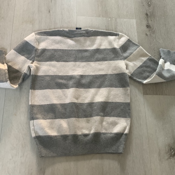 Polo Ralph Lauren stripped sweater gray cream size 6‎ - Picture 5 of 5